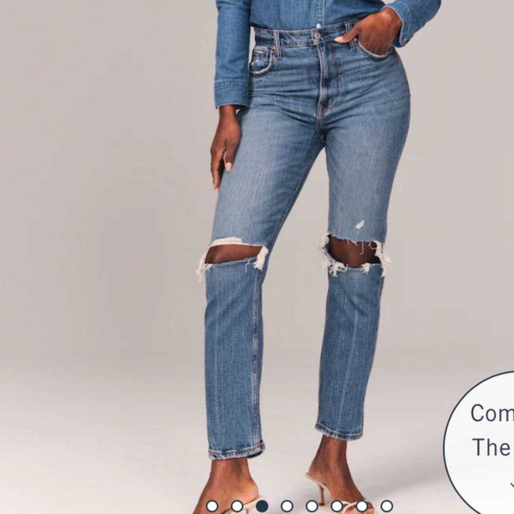 The Ankle Straight Abercrombie and Fitch Jeans
